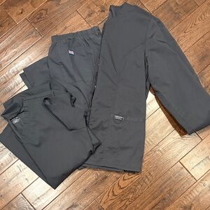 Cherokee Pewter Gray Scrub Set Size Medium